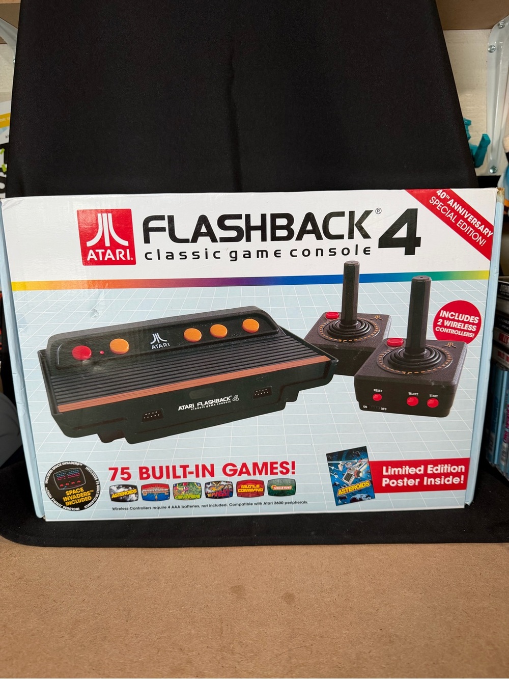 Atari Flashback 4: 40th Anniversary Special Edition Console w/75 Built In Games